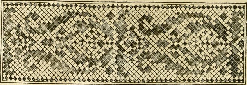 An illustration from The ladies' hand book of fancy and ornamental work ..., 1859, leaf 189