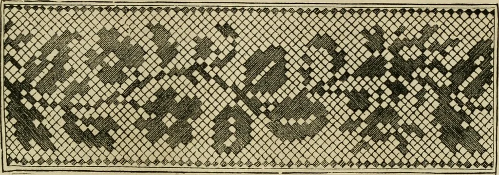 An illustration from The ladies' hand book of fancy and ornamental work ..., 1859, leaf 190