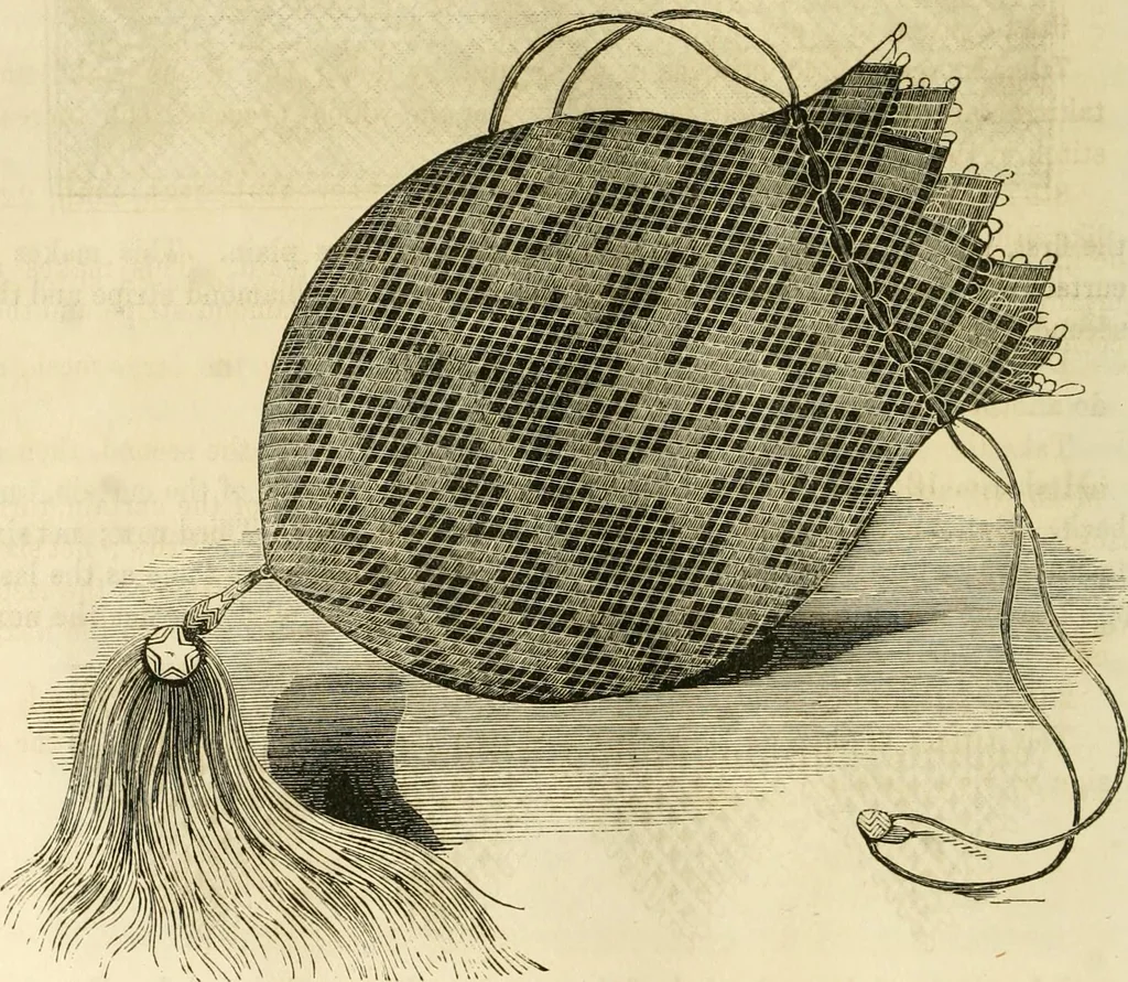 An illustration from The ladies' hand book of fancy and ornamental work ..., 1859, leaf 191