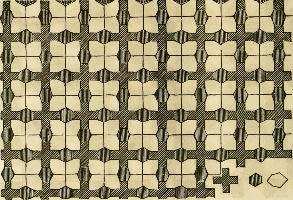 An illustration from The ladies' hand book of fancy and ornamental work ..., 1859, leaf 195