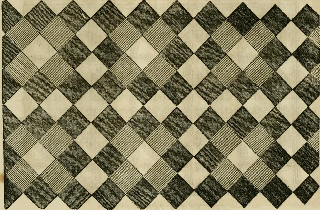 An illustration from The ladies' hand book of fancy and ornamental work ..., 1859, leaf 196