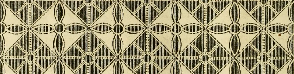 An illustration from The ladies' hand book of fancy and ornamental work ..., 1859, leaf 197