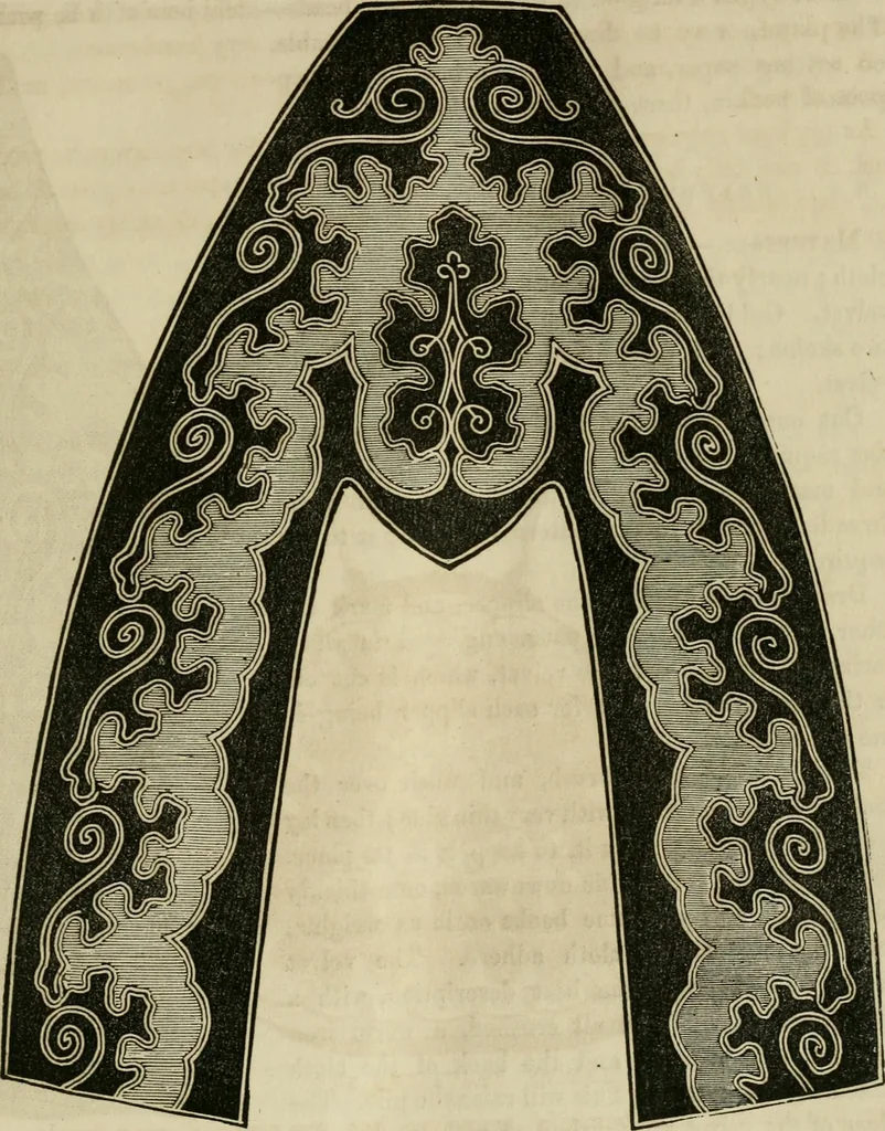 An illustration from The ladies' hand book of fancy and ornamental work ..., 1859, leaf 20