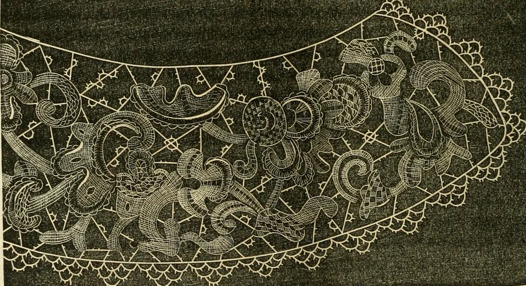An illustration from The ladies' hand book of fancy and ornamental work ..., 1859, leaf 209