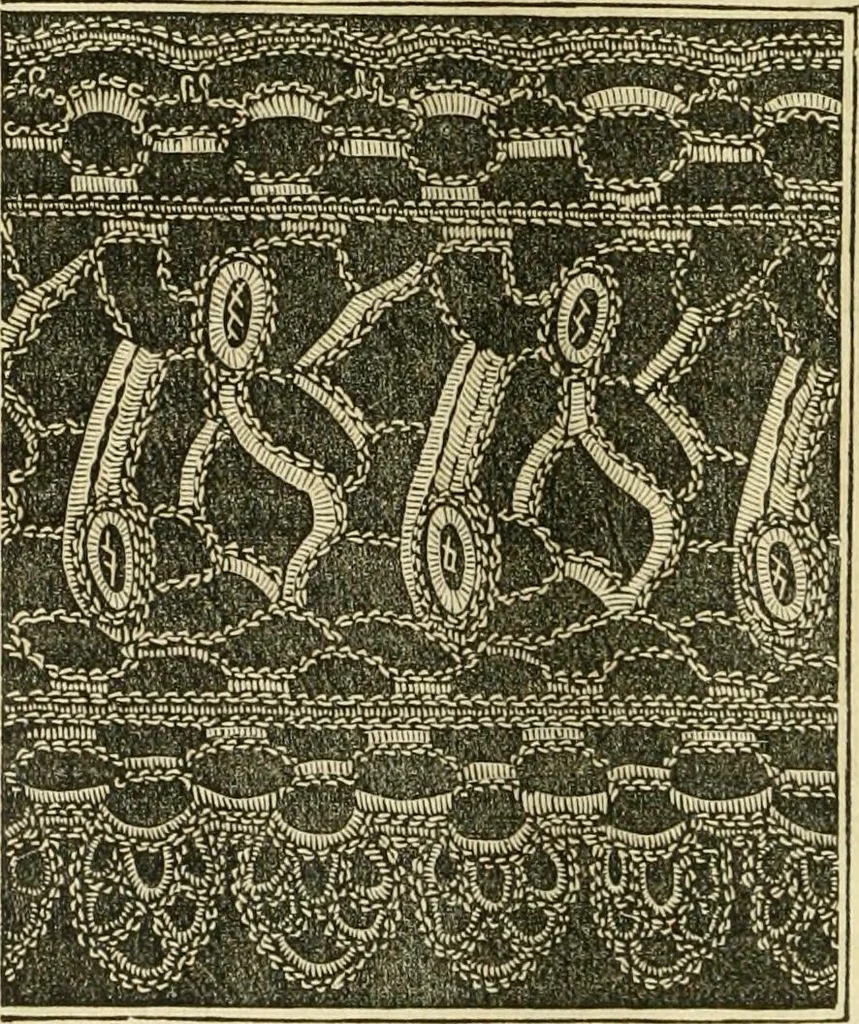 An illustration from The ladies' hand book of fancy and ornamental work ..., 1859, leaf 211