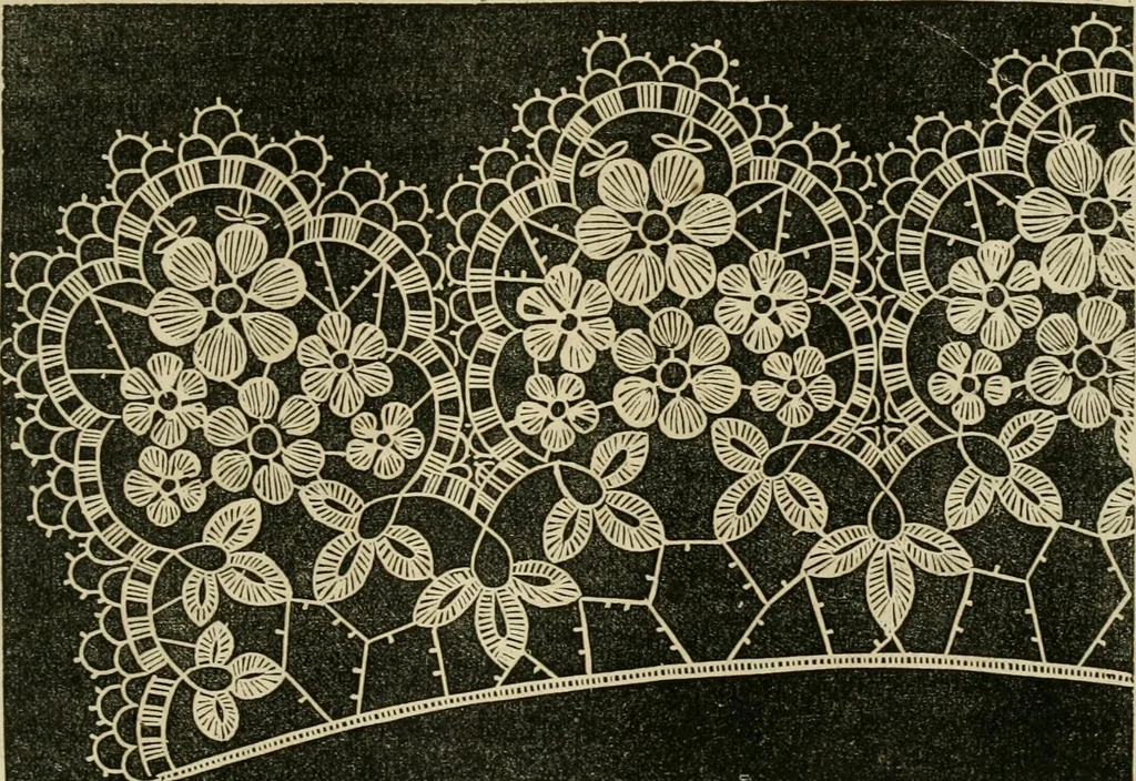 An illustration from The ladies' hand book of fancy and ornamental work ..., 1859, leaf 216
