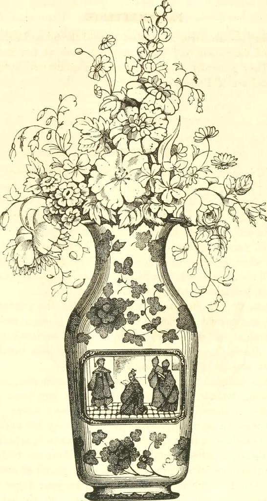 An illustration from The ladies' hand book of fancy and ornamental work ..., 1859, leaf 220