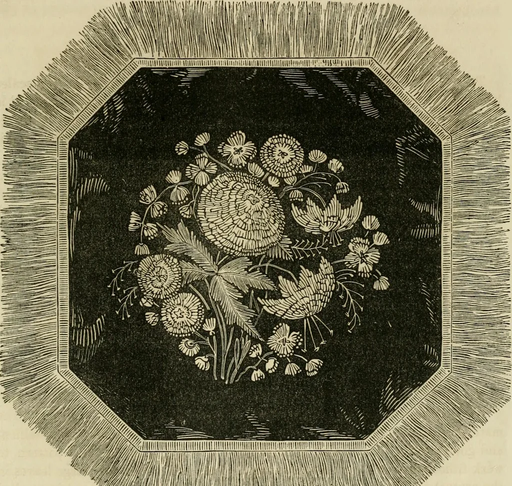 An illustration from The ladies' hand book of fancy and ornamental work ..., 1859, leaf 228