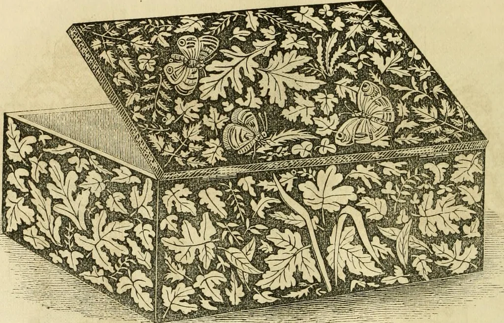 An illustration from The ladies' hand book of fancy and ornamental work ..., 1859, leaf 229