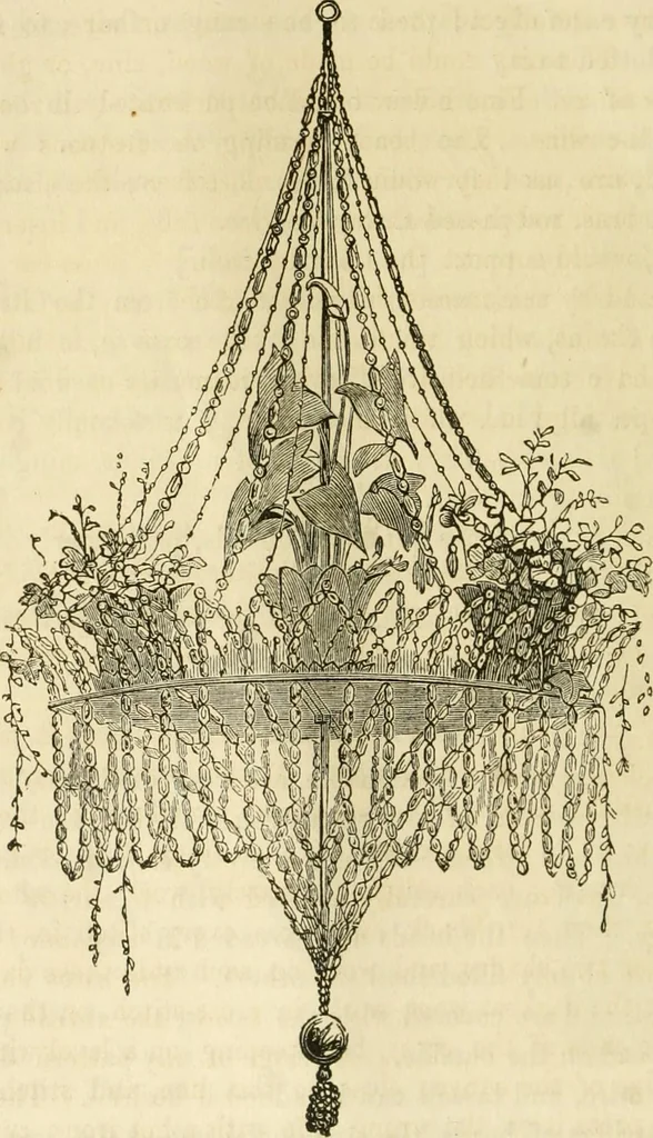 An illustration from The ladies' hand book of fancy and ornamental work ..., 1859, leaf 23