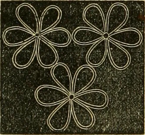 An illustration from The ladies' hand book of fancy and ornamental work ..., 1859, leaf 233
