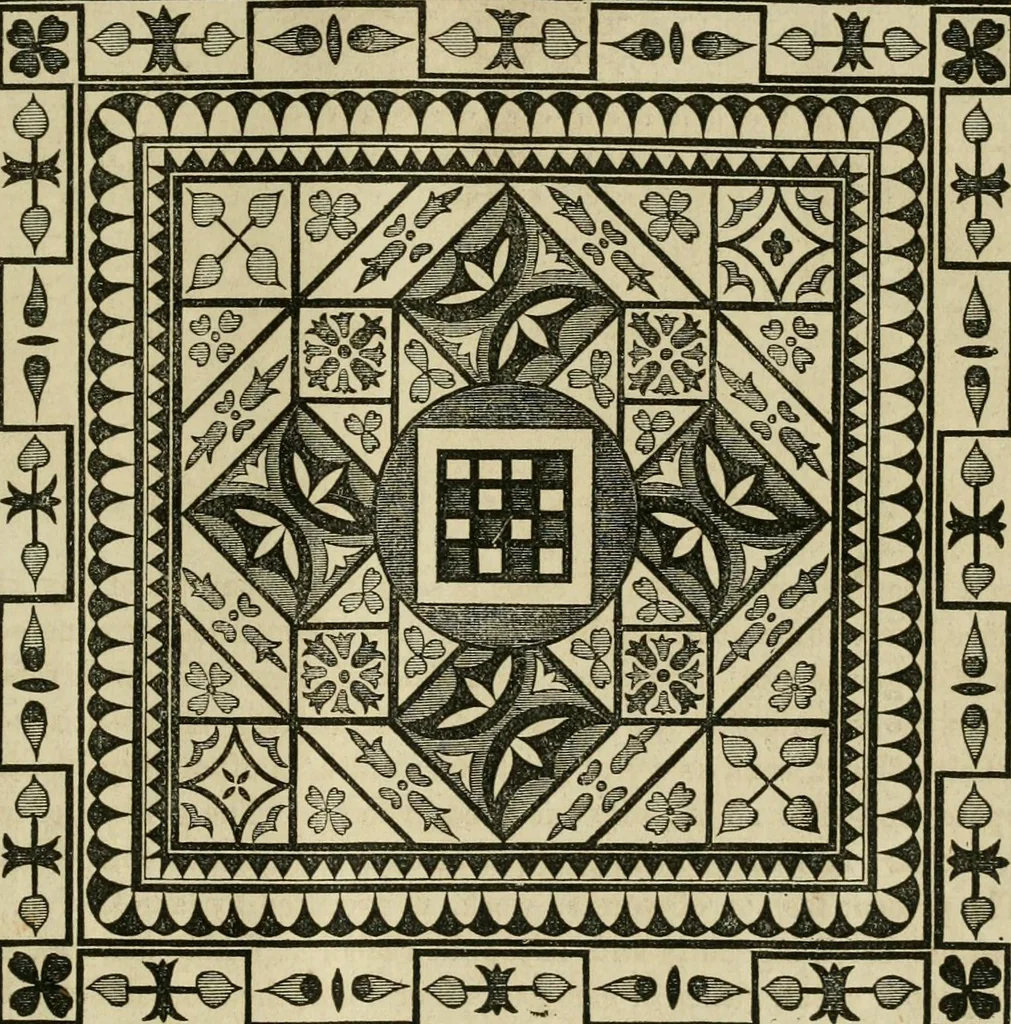 An illustration from The ladies' hand book of fancy and ornamental work ..., 1859, leaf 242