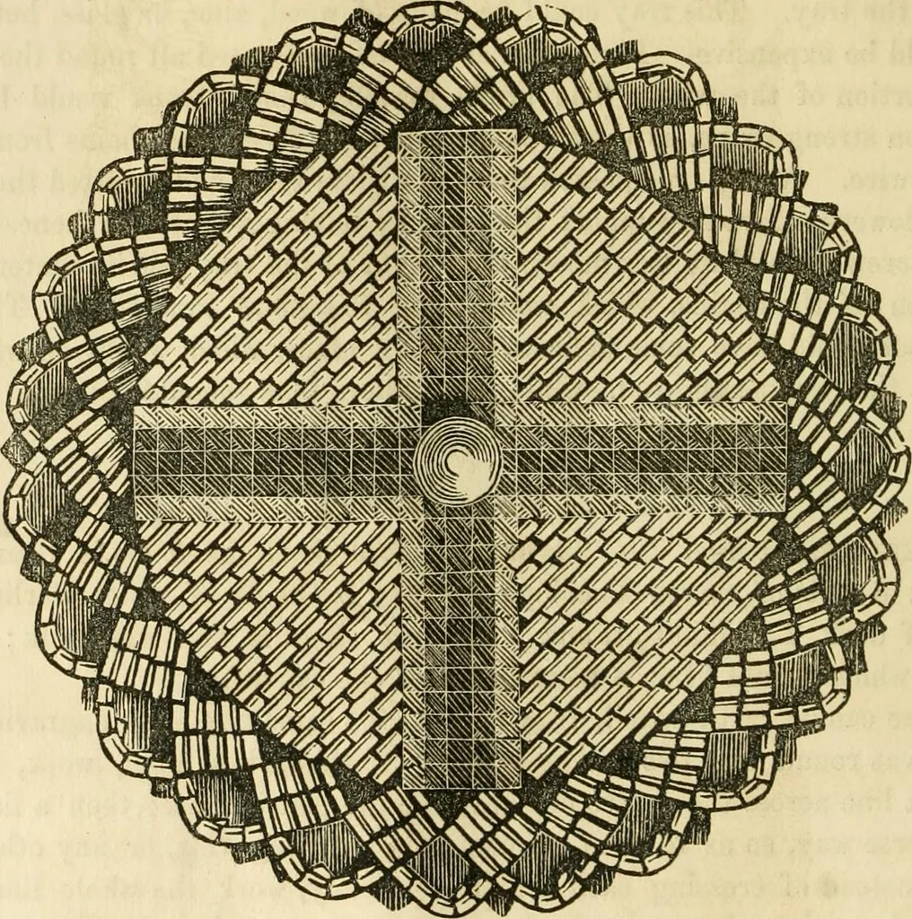 An illustration from The ladies' hand book of fancy and ornamental work ..., 1859, leaf 25