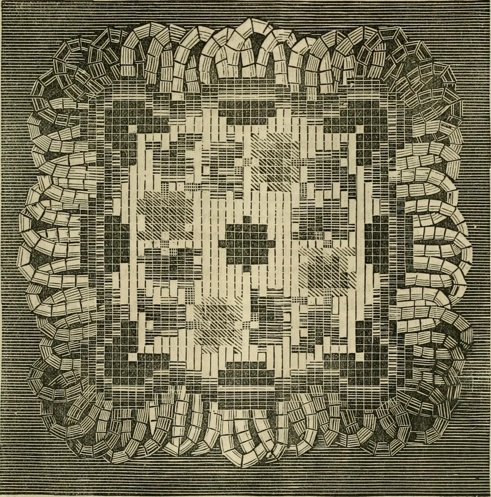An illustration from The ladies' hand book of fancy and ornamental work ..., 1859, leaf 30