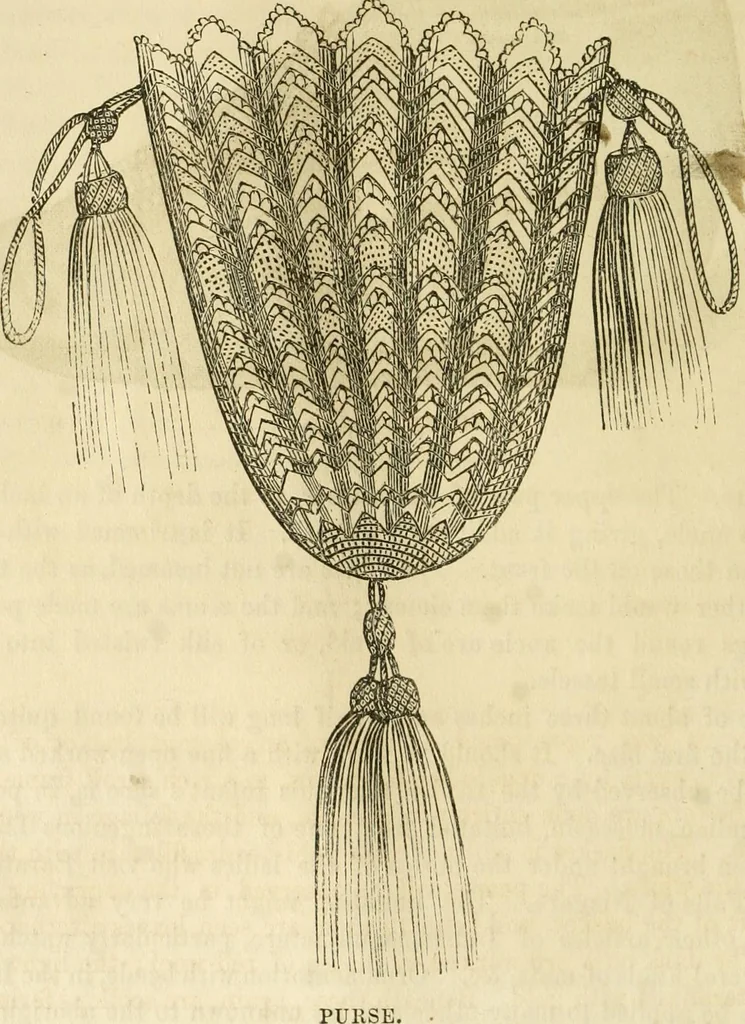 An illustration from The ladies' hand book of fancy and ornamental work ..., 1859, leaf 33