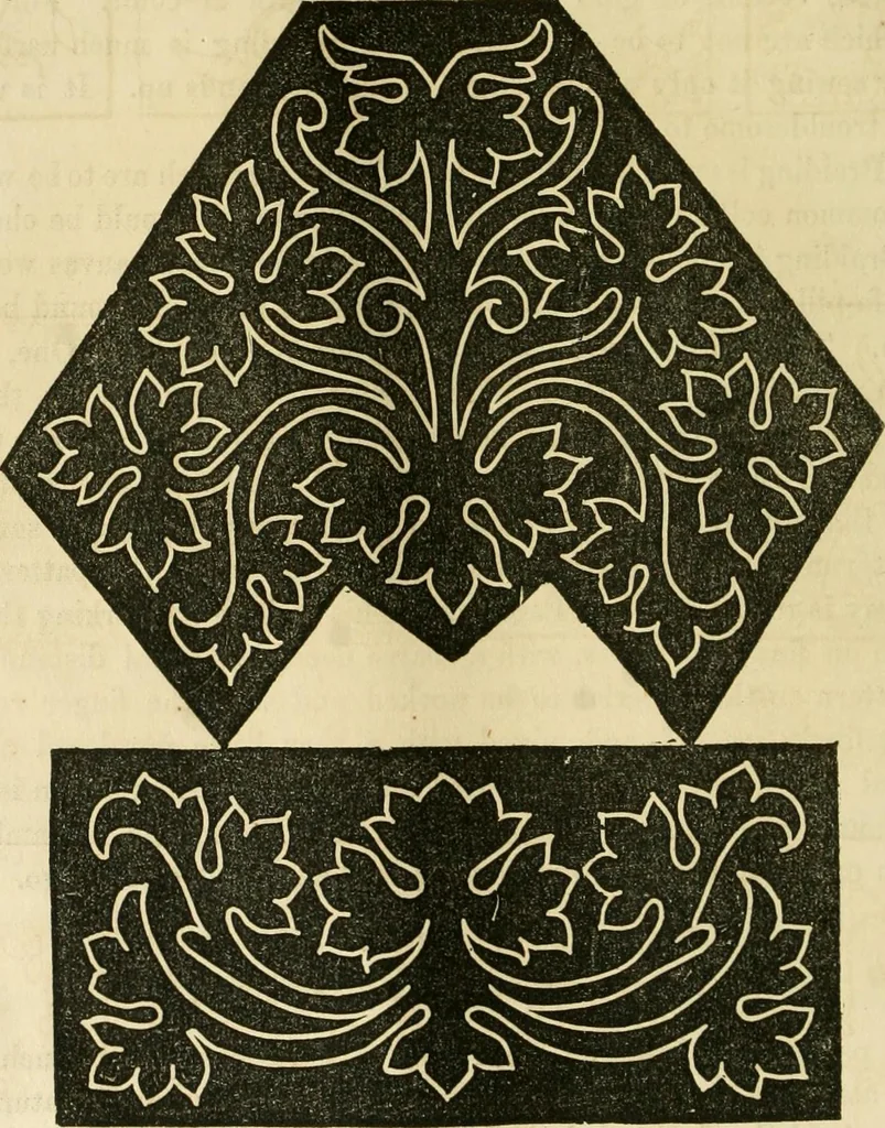 An illustration from The ladies' hand book of fancy and ornamental work ..., 1859, leaf 41
