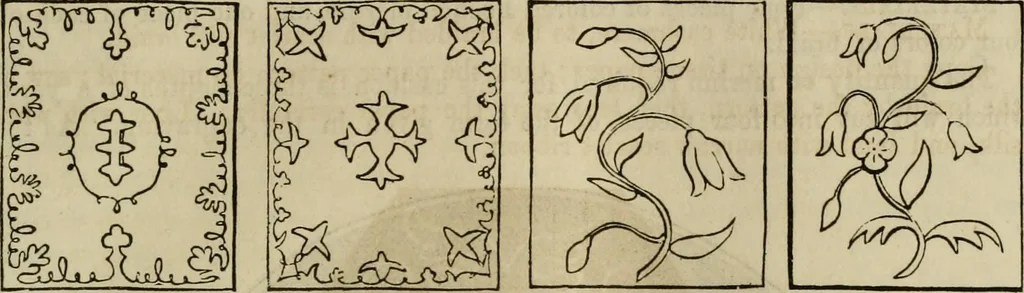 An illustration from The ladies' hand book of fancy and ornamental work ..., 1859, leaf 42