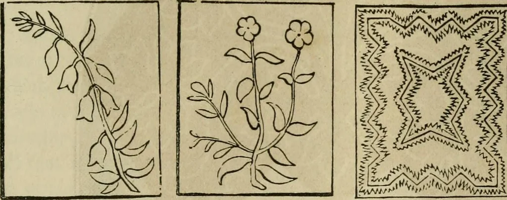 An illustration from The ladies' hand book of fancy and ornamental work ..., 1859, leaf 42