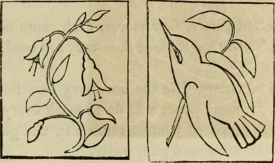 An illustration from The ladies' hand book of fancy and ornamental work ..., 1859, leaf 42