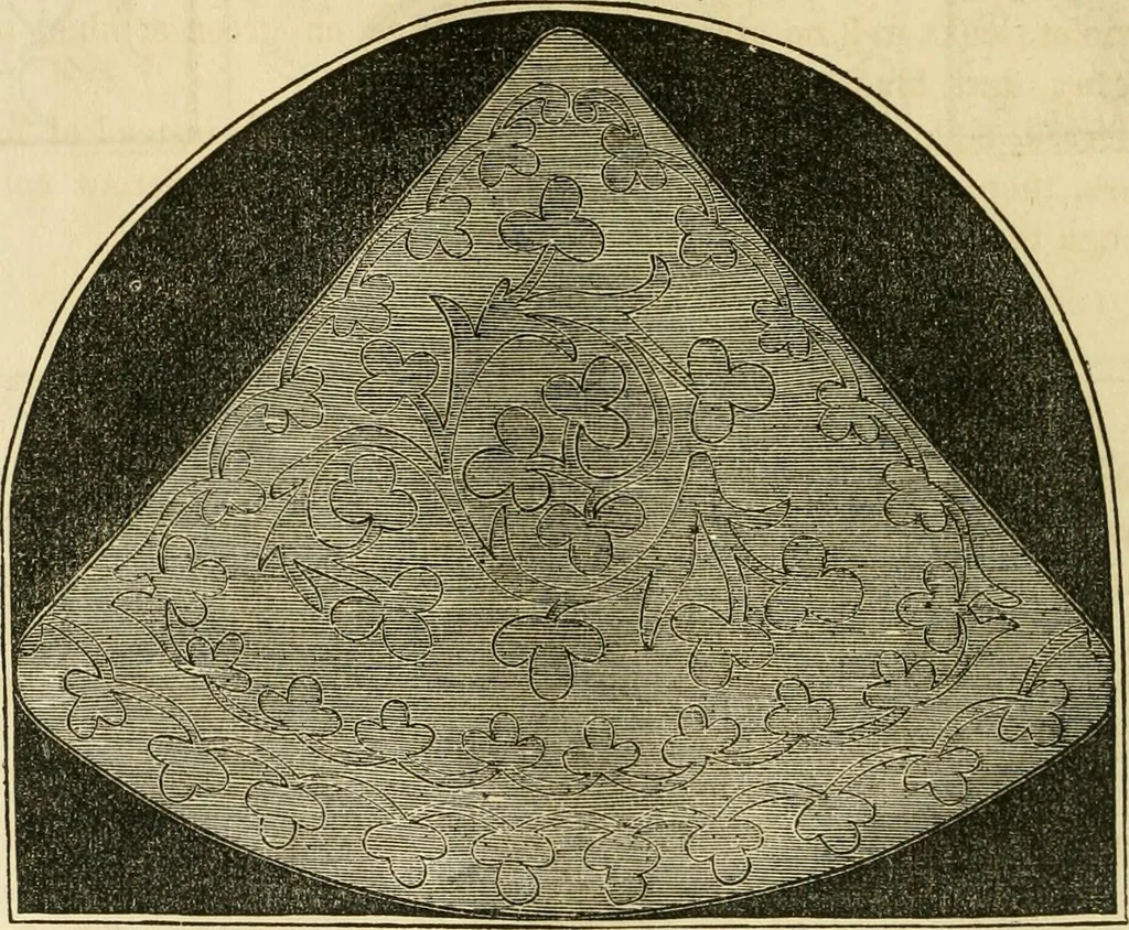 An illustration from The ladies' hand book of fancy and ornamental work ..., 1859, leaf 43
