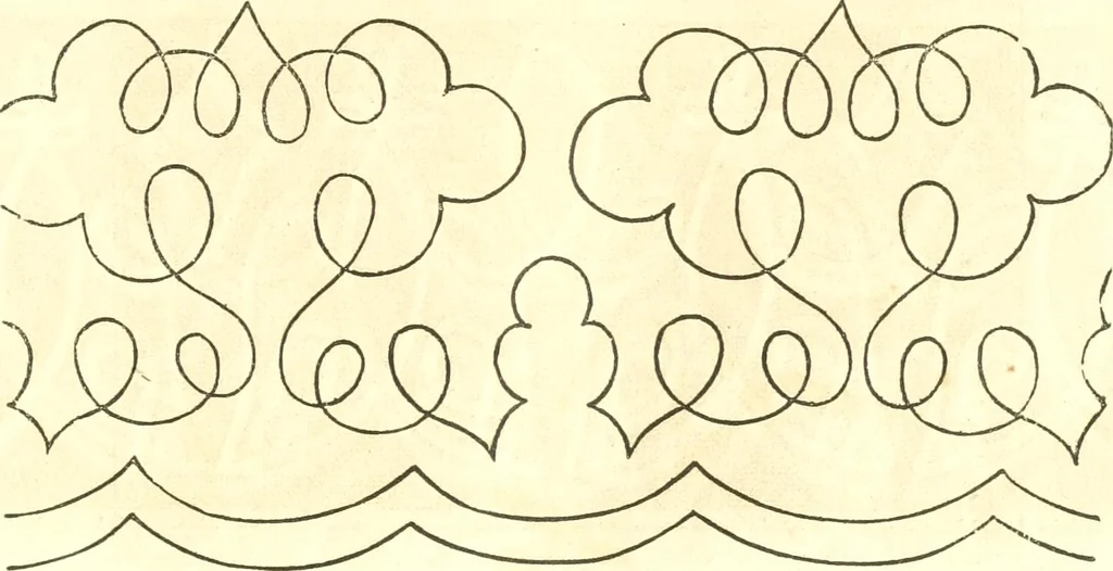 An illustration from The ladies' hand book of fancy and ornamental work ..., 1859, leaf 48