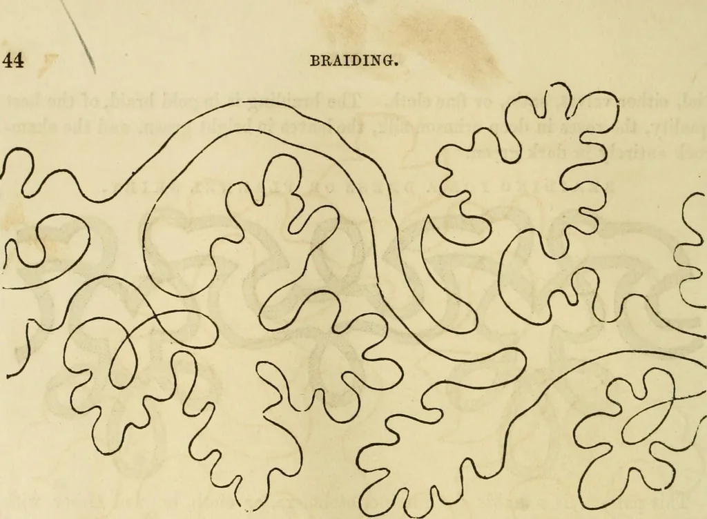 An illustration from The ladies' hand book of fancy and ornamental work ..., 1859, leaf 49