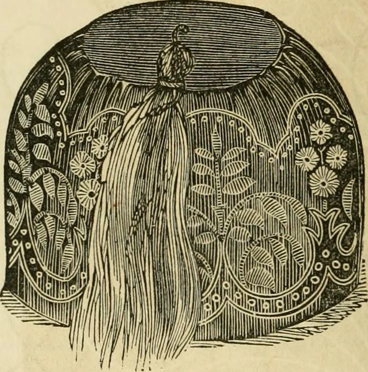 An illustration from The ladies' hand book of fancy and ornamental work ..., 1859, leaf 53