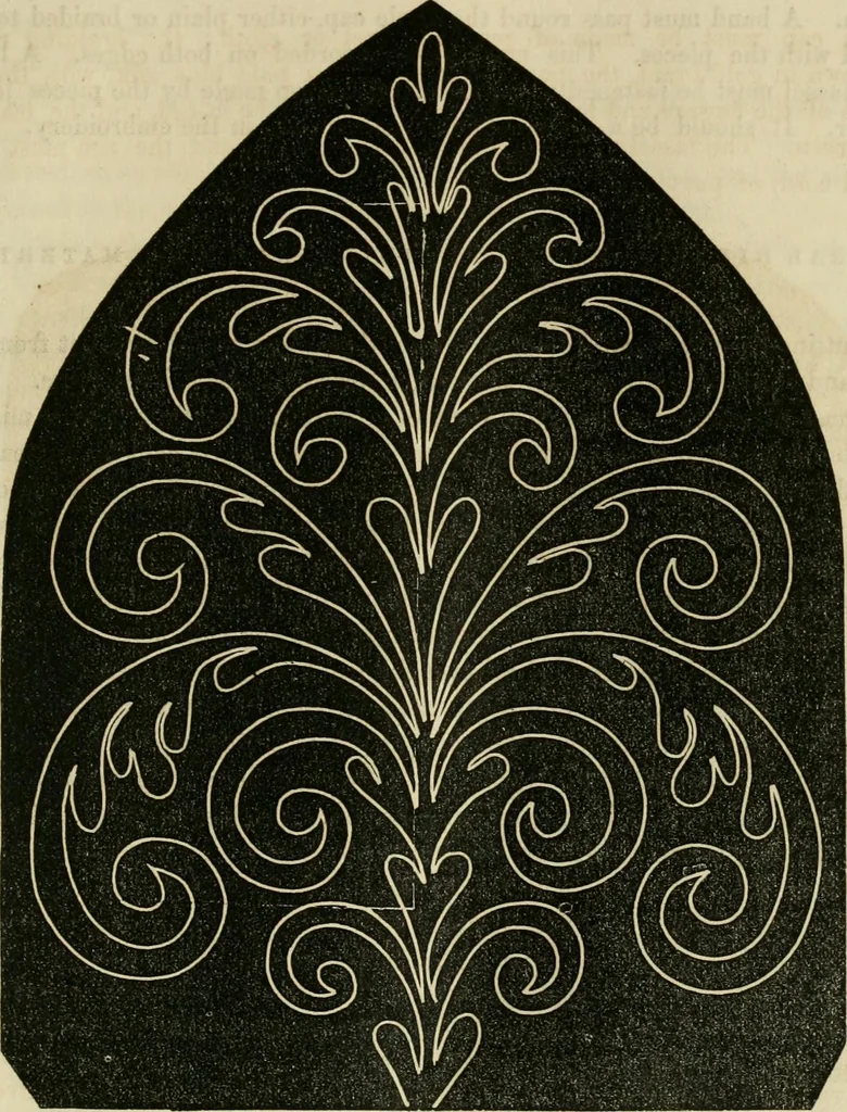 An illustration from The ladies' hand book of fancy and ornamental work ..., 1859, leaf 54