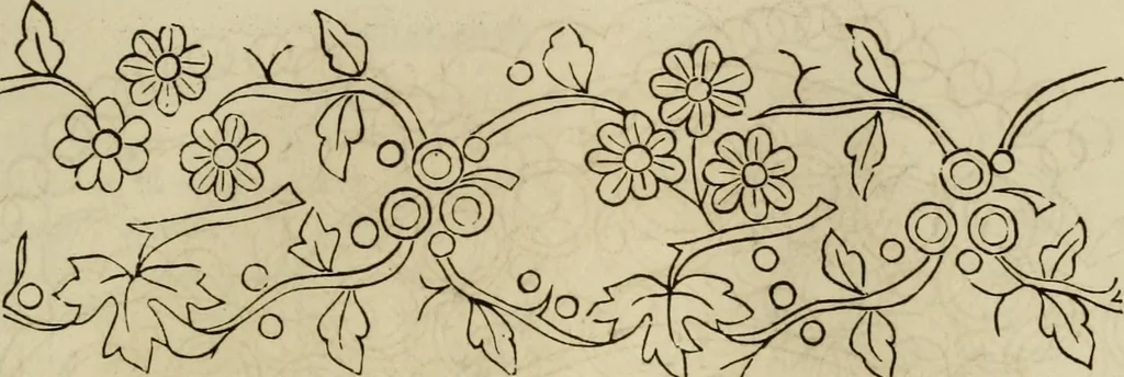 An illustration from The ladies' hand book of fancy and ornamental work ..., 1859, leaf 64