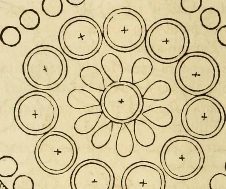 An illustration from The ladies' hand book of fancy and ornamental work ..., 1859, leaf 65