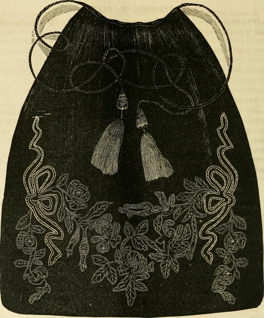 An illustration from The ladies' hand book of fancy and ornamental work ..., 1859, leaf 67