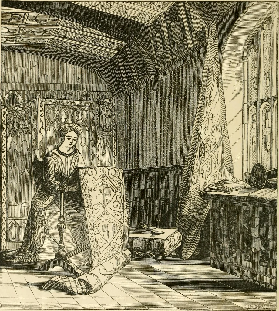 An illustration from The ladies' hand book of fancy and ornamental work ..., 1859, leaf 7