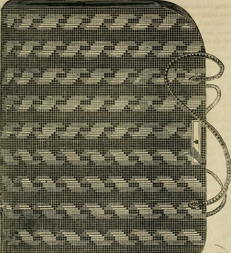 An illustration from The ladies' hand book of fancy and ornamental work ..., 1859, leaf 78