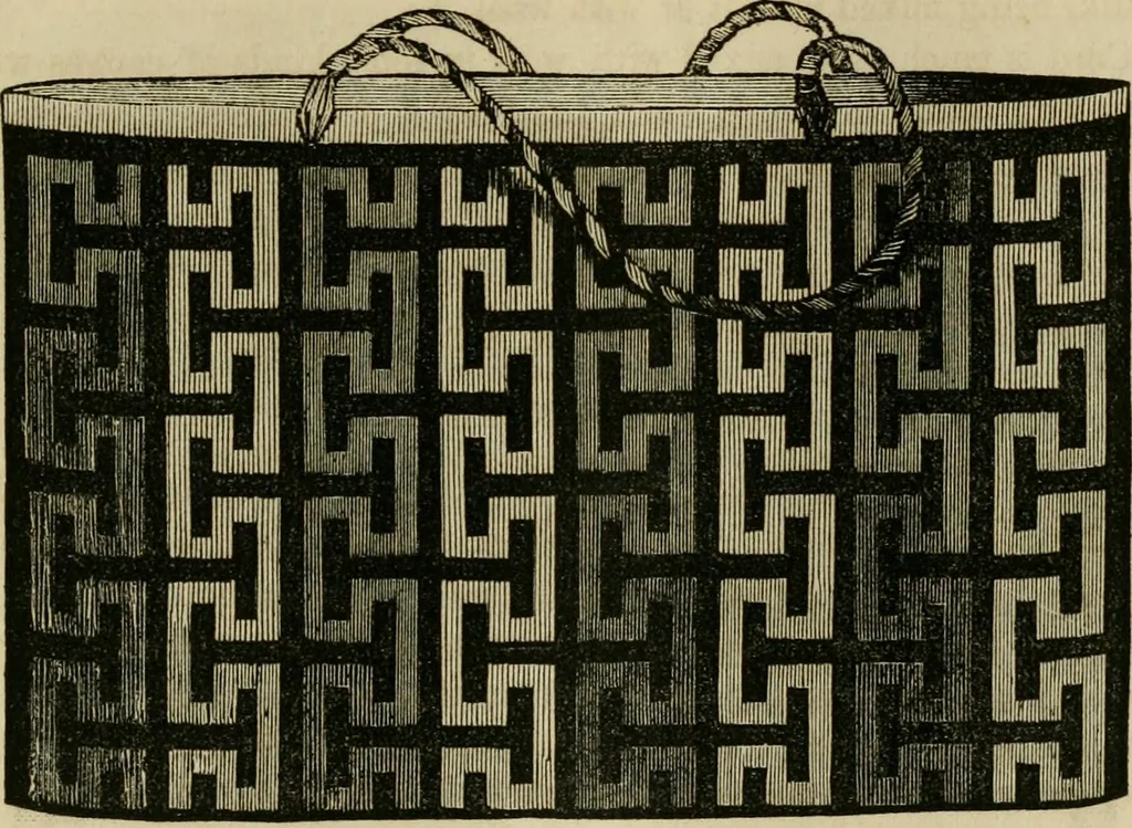 An illustration from The ladies' hand book of fancy and ornamental work ..., 1859, leaf 80