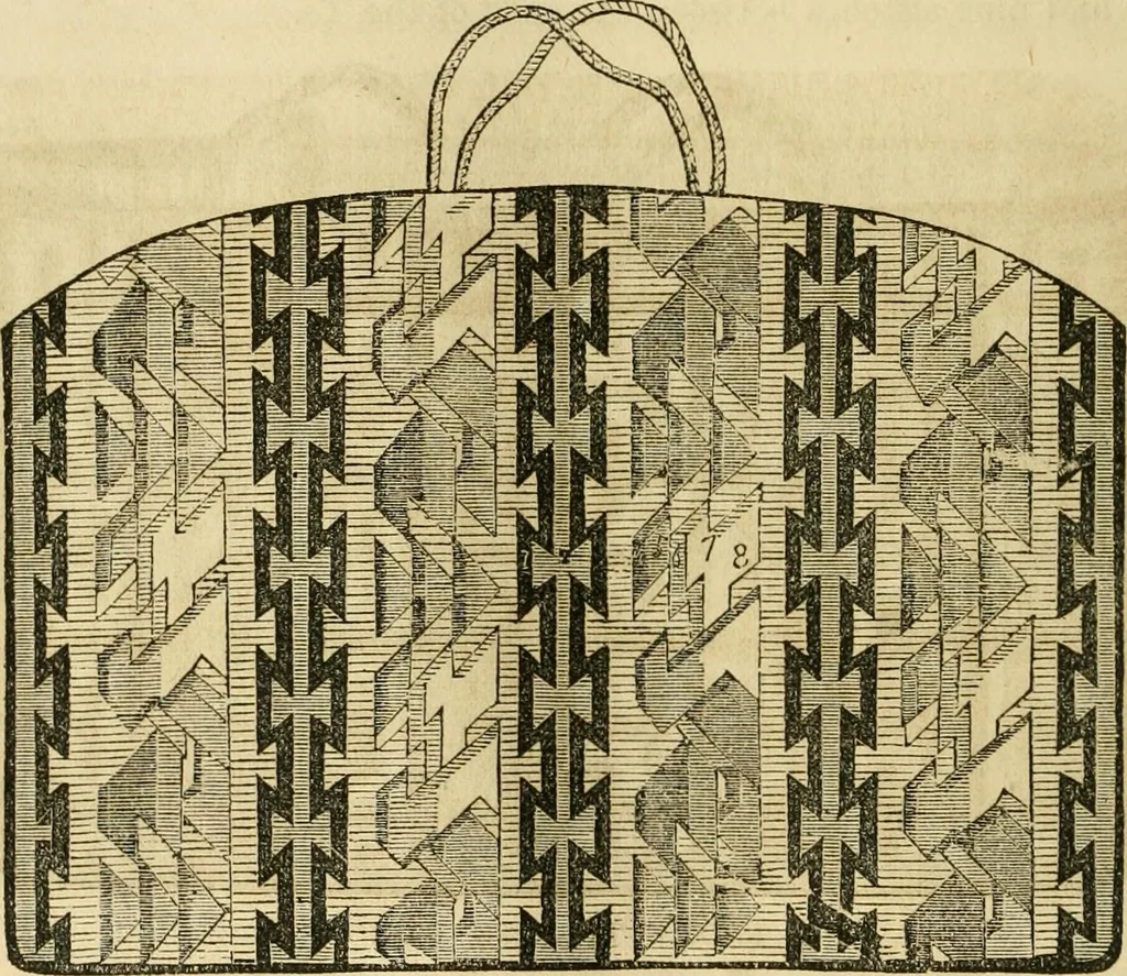 An illustration from The ladies' hand book of fancy and ornamental work ..., 1859, leaf 81