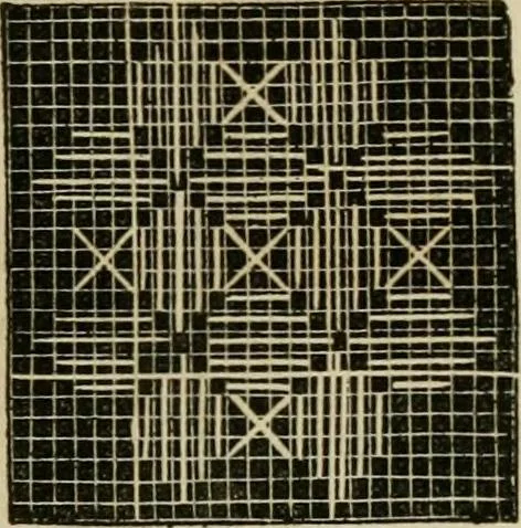 An illustration from The ladies' hand book of fancy and ornamental work ..., 1859, leaf 98