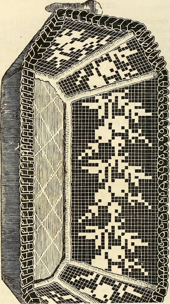 An illustration from The ladies' hand book of fancy and ornamental work .., 1860, leaf 101