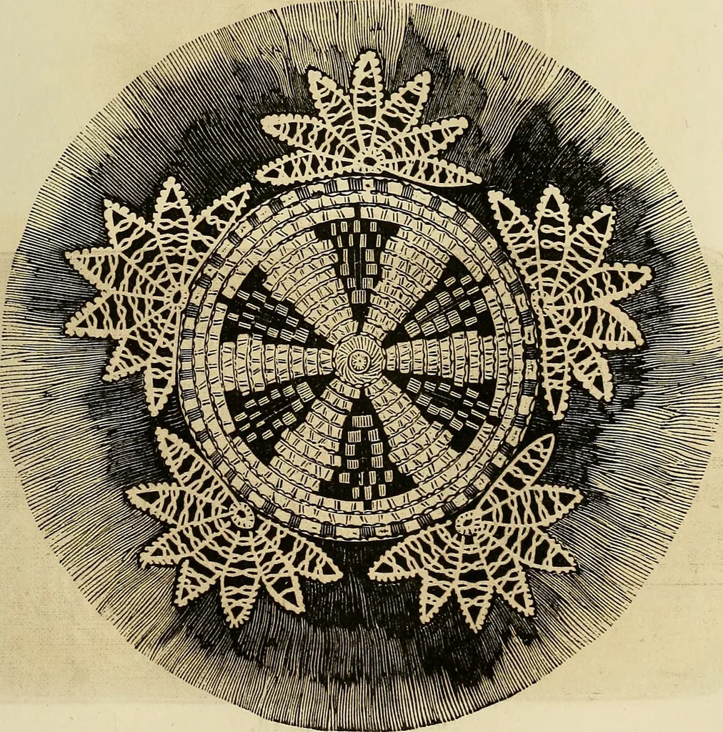 An illustration from The ladies' hand book of fancy and ornamental work .., 1860, leaf 114