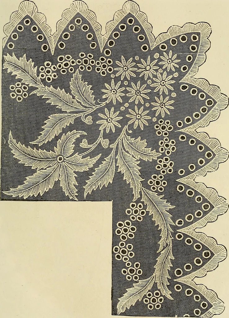 An illustration from The ladies' hand book of fancy and ornamental work .., 1860, leaf 126