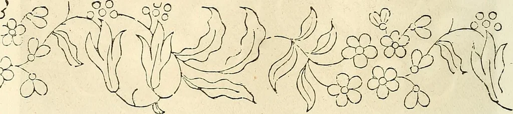 An illustration from The ladies' hand book of fancy and ornamental work .., 1860, leaf 129