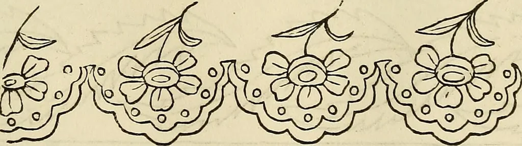 An illustration from The ladies' hand book of fancy and ornamental work .., 1860, leaf 136