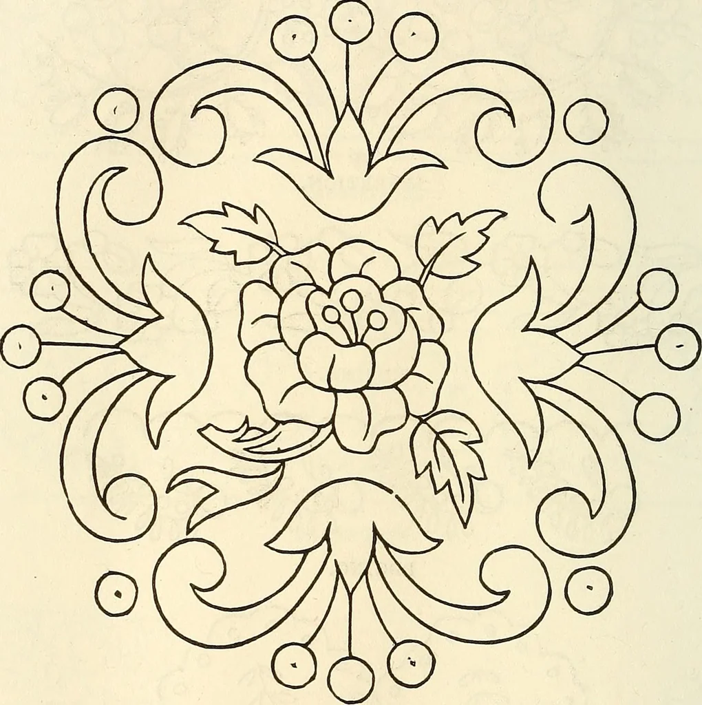 An illustration from The ladies' hand book of fancy and ornamental work .., 1860, leaf 137
