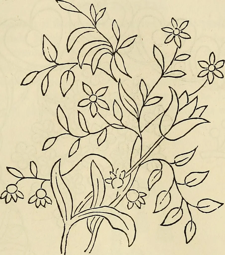 An illustration from The ladies' hand book of fancy and ornamental work .., 1860, leaf 138