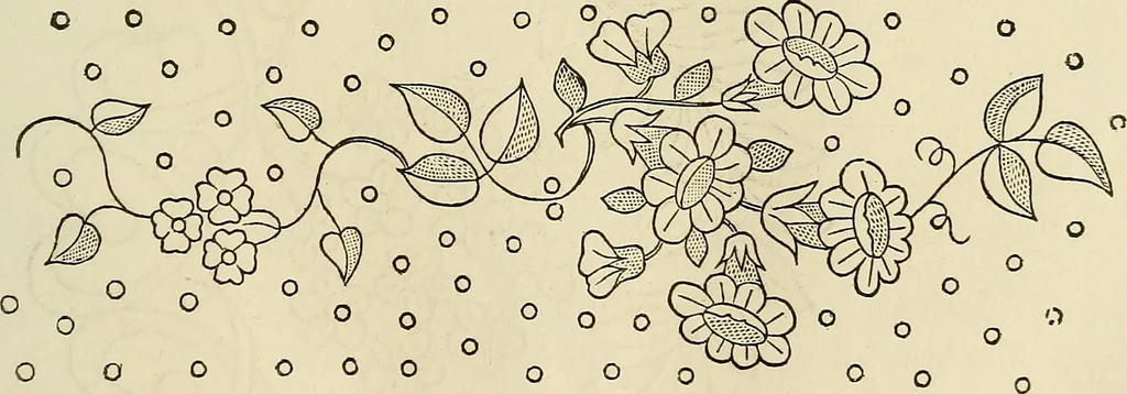 An illustration from The ladies' hand book of fancy and ornamental work .., 1860, leaf 138