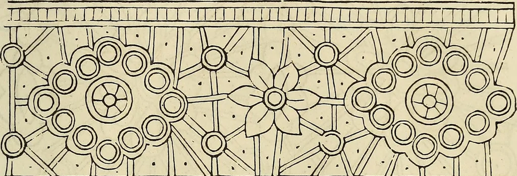 An illustration from The ladies' hand book of fancy and ornamental work .., 1860, leaf 144