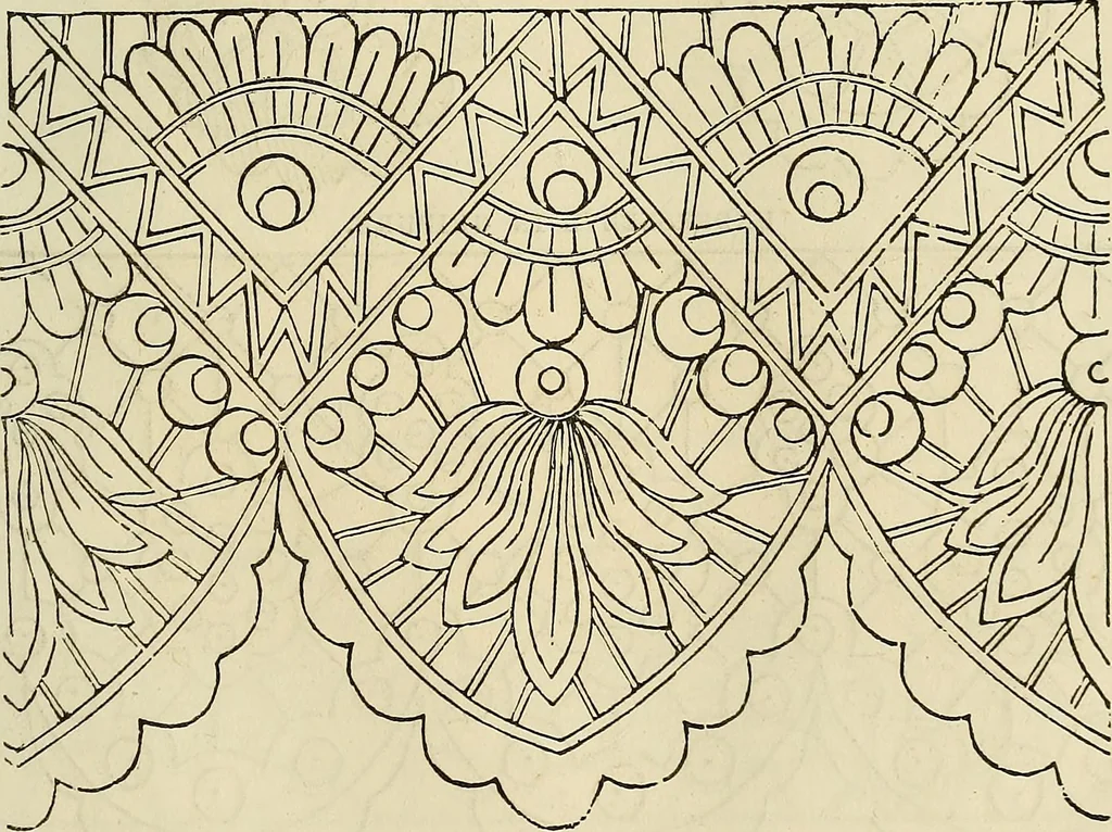 An illustration from The ladies' hand book of fancy and ornamental work .., 1860, leaf 144