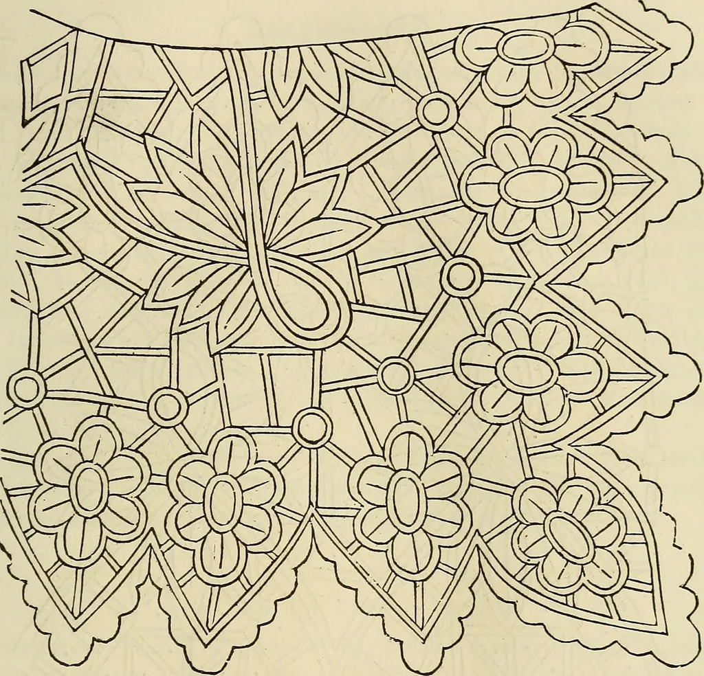 An illustration from The ladies' hand book of fancy and ornamental work .., 1860, leaf 146