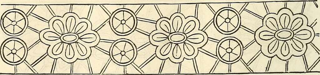 An illustration from The ladies' hand book of fancy and ornamental work .., 1860, leaf 147