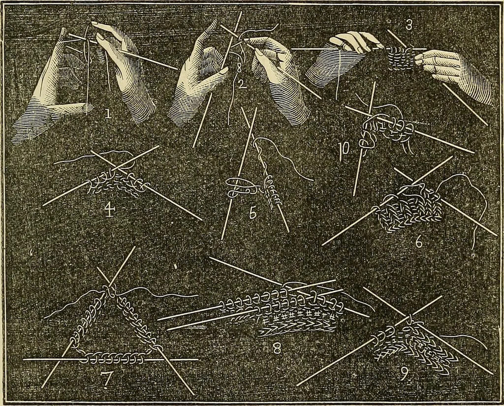 An illustration from The ladies' hand book of fancy and ornamental work .., 1860, leaf 154