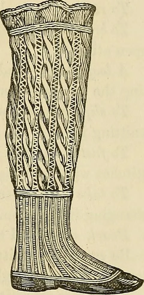 An illustration from The ladies' hand book of fancy and ornamental work .., 1860, leaf 158